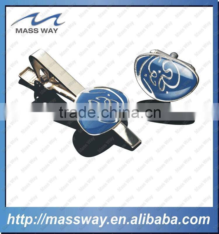 latest T-Shirt tie bar or brass silver fashion custom metal mens cufflink