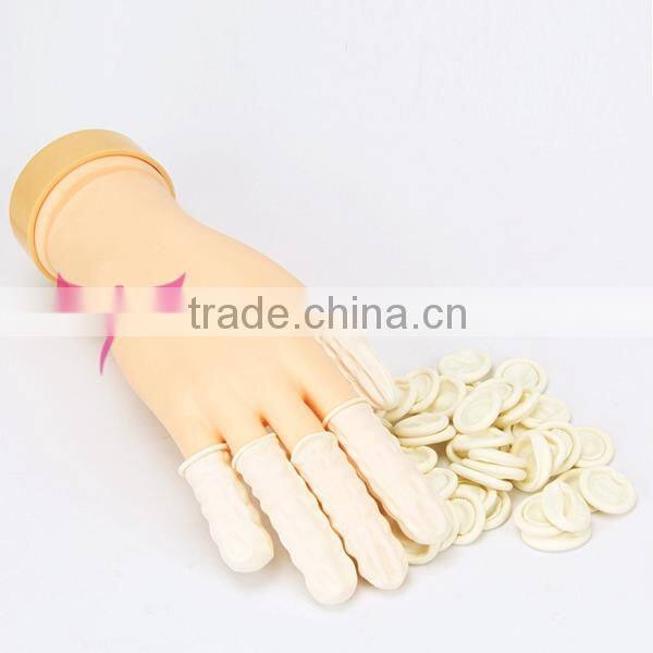 Disposable Finger Cots Latex Rubber Fingertips Protective Gloves Nail Art
