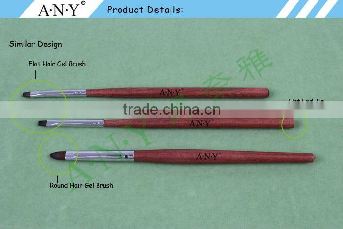 ANY Nail Care Tools Rosewood Handle UV Gel Brush Nail Art Beauty