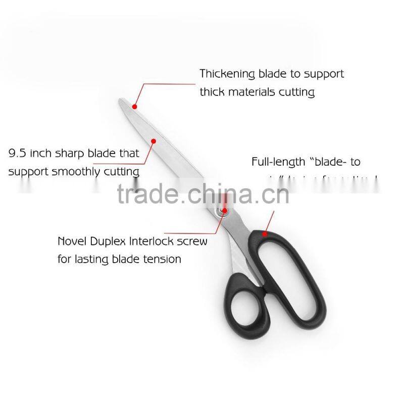 HS013 stainless steel tailor scissors/sewing scissors for fibre,abs handle 10''