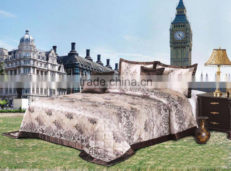 Transfer printing bedspread set latest chinese product