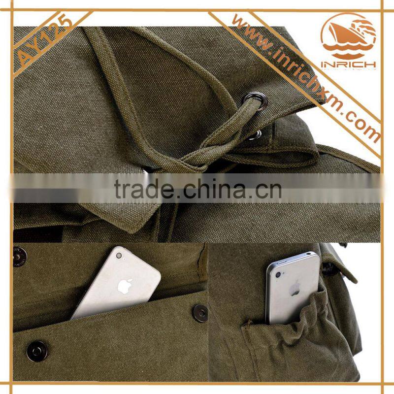 2014 new design canvas drawstring backpack