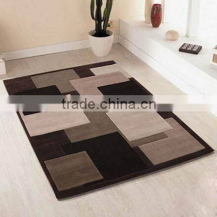 100% poly-acrylic hand tufted colorful flower pattern area rug