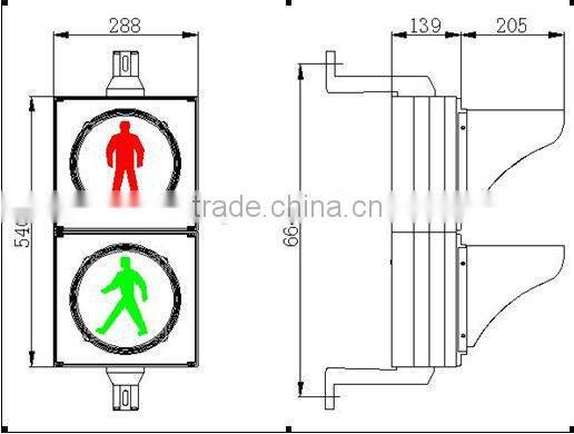 200mm EN12368 Traffic Pedestrian light