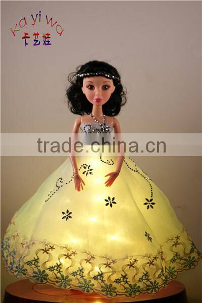 LED Light Clothing / Neow Glow Clothes / Fantastic White Ballet Dress with Diamonds