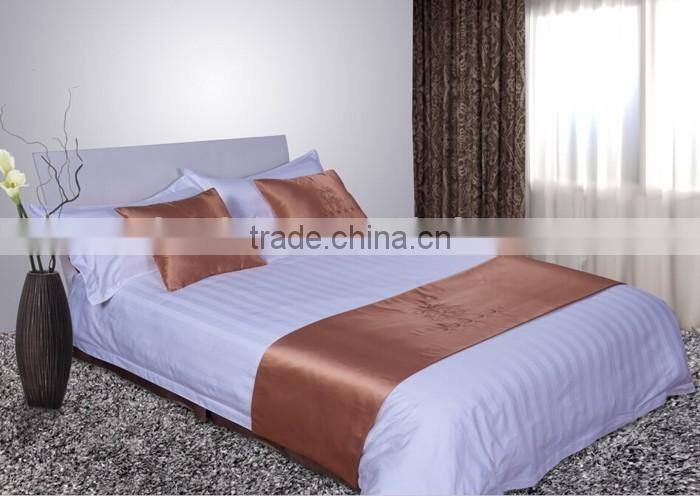 3 Star Hotel Used 40s Staeen Stripe Fabric Wholesale Hotel Single Bedsheet Size