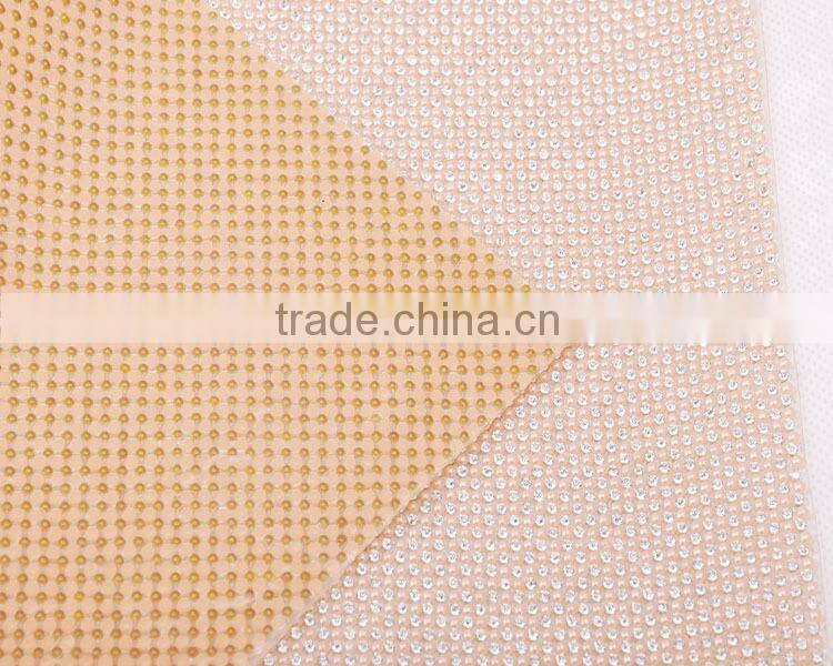 Sexy night party wearing decoration best choose rhinestone & pearl mesh trimming