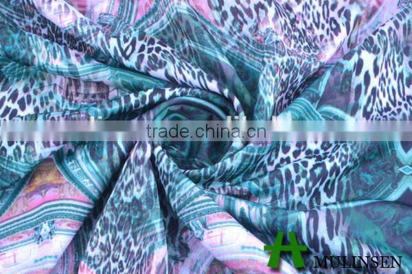 Mulinsen Textile Knitting Stretch Spandex Digital Printed Fabric FDY Polyester