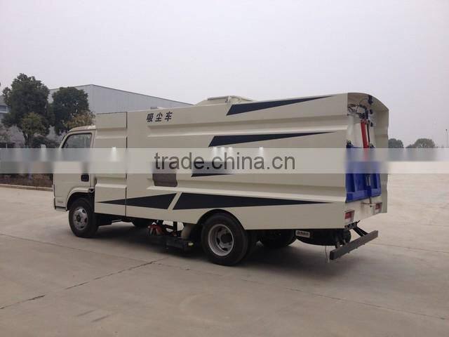 high performance dongfeng 4m3 vacuum street sweeper
