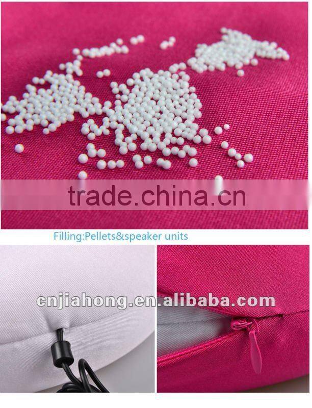 microbead MP3 travel pillow with double speakers