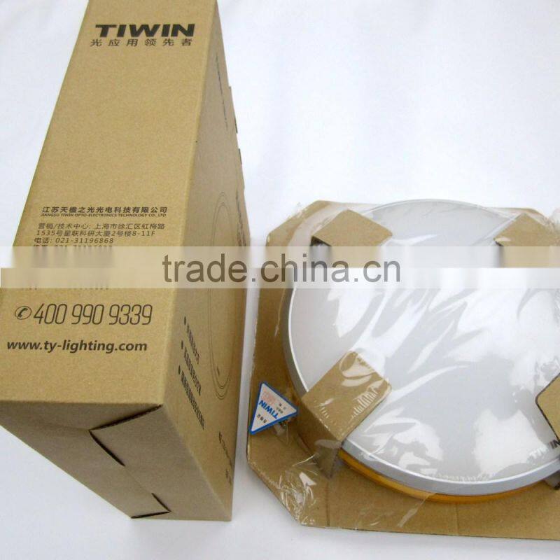 TIWIN 2015 High quality Energy Saving Red 15w 4000k Natural white Plastic bedroom Round led ceiling lamp