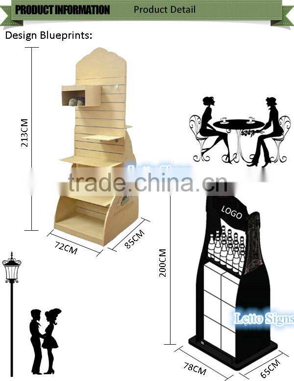 Beverage Wooden Display Stand