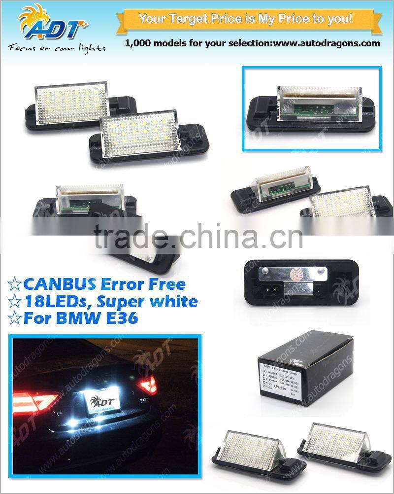 New design Emark E4 12V Led Number Plate Unit for bmw E36