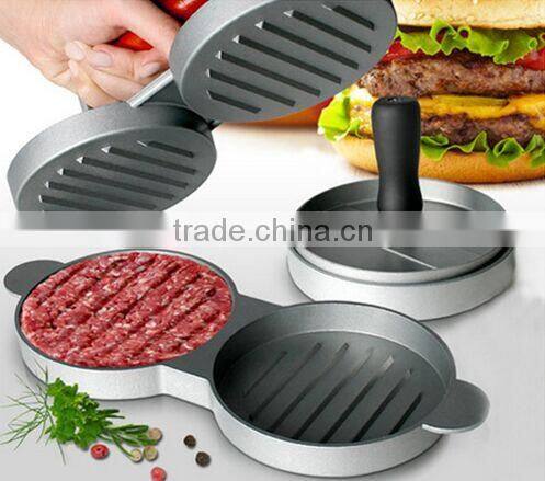 Aluminum Double Burger Press Hamburger Patties Maker Meat Press