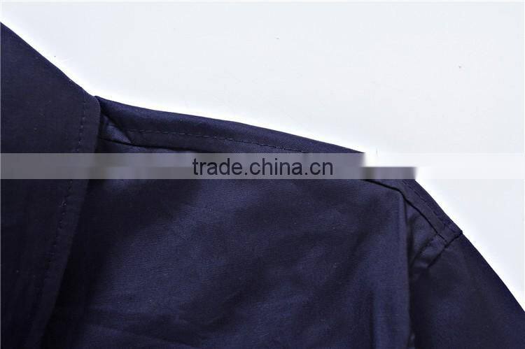 Plain Black Trendy High quality Dress/office long sleeve shirt for latest best quality men square collar