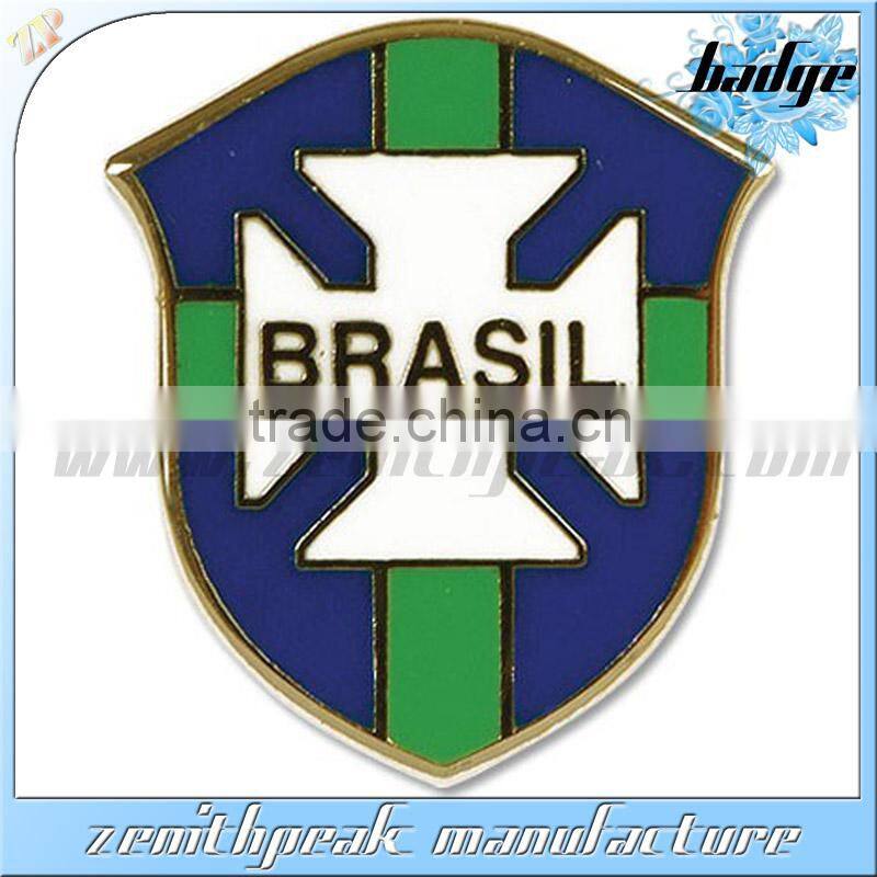 New products metal square name lapel pin/silver name pins/cheaper name lapel pin badge