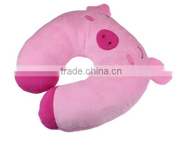 Pink Pig U Shape Neck Pillow for kids