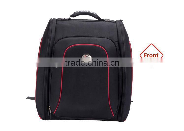 New Arrival Soft Nylon Makeup Artist Travel Backpack With Cosmetics Clear Storage