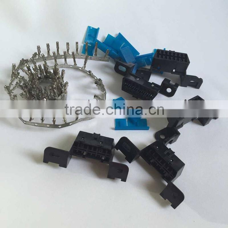 Automotive connector for wire harness obd2 female connector for obd diagnostic