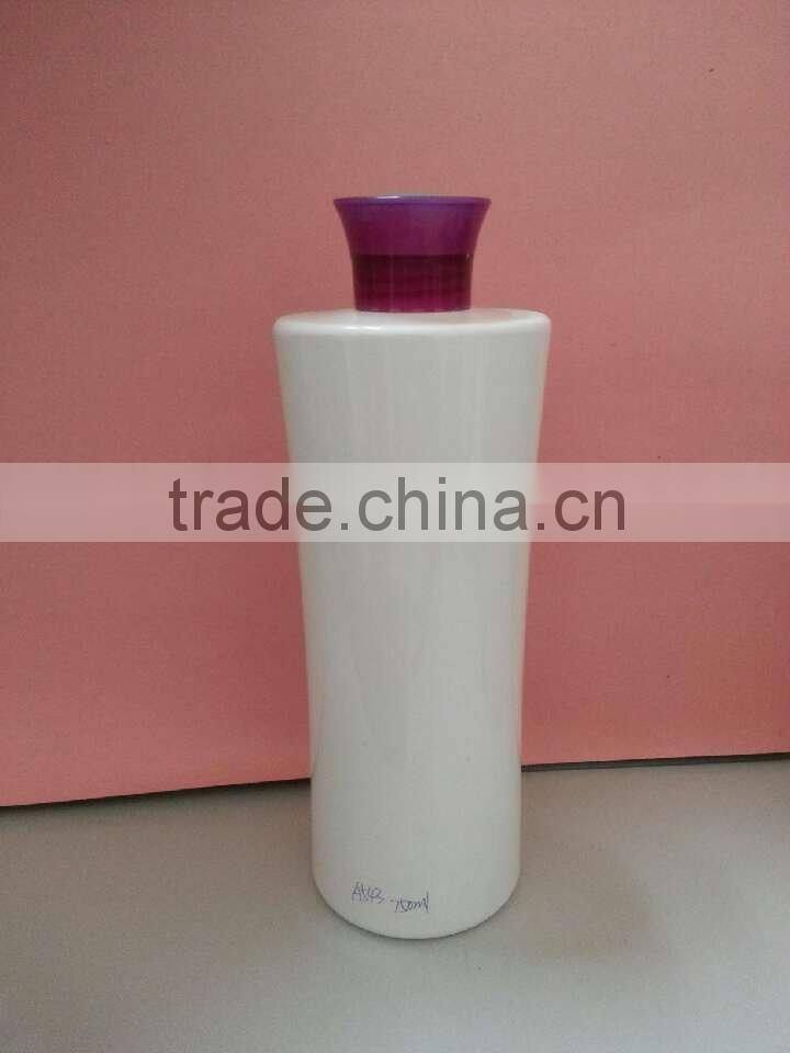 white PET bottle with crown cap for shampoo/new design bottle