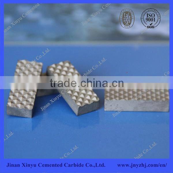 Hardmetal Gripper Inserts Brazed in Chuck Jaws Used in Diamond Drilling