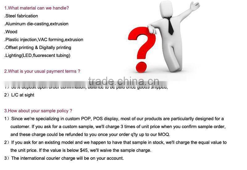 POP/POS Eyelash Display Stand With Good Quality Metal and wood material