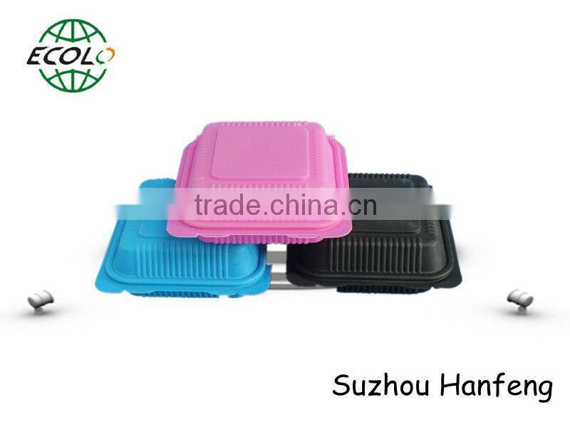 corn starch biodegradable plastic disposable food container box
