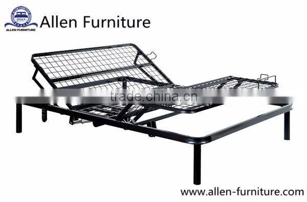 2016 New Arrivial Bifold Metal Mesh Adjustable Electric Bed Frame with Head and Leg Elevation