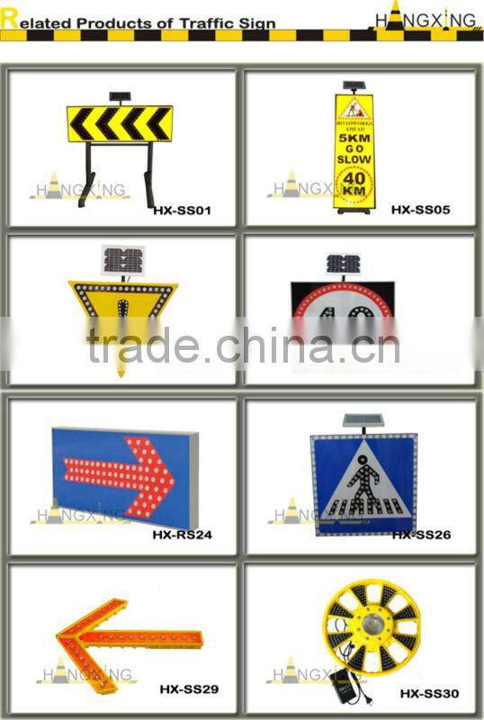 Solar LED Aluminum Reflective Traffic Sign(SS19)