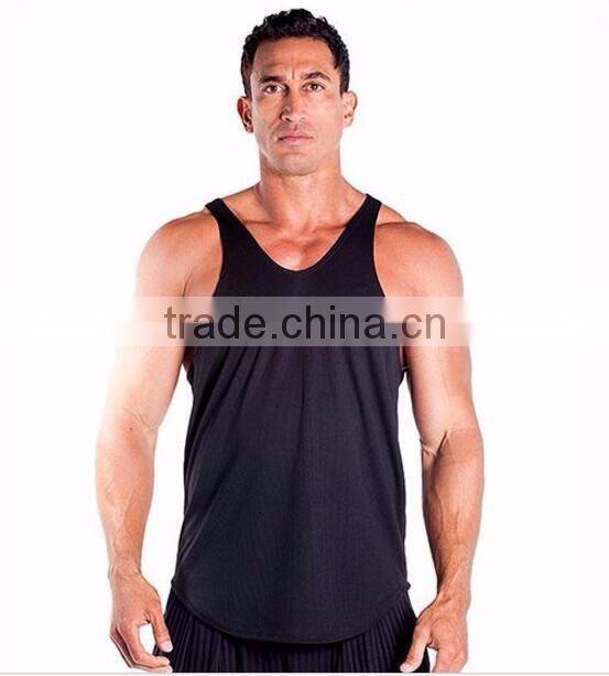 Daijun OEM high quality any colour avaliable 180g custom black cotton wholesale bodybuilding stringer tank top