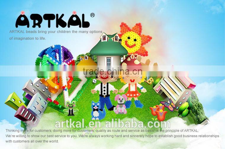 UKENN S-5MM 2025pcs fuse perler beads/box 15 colors with pegboard jewelry making kits for kids