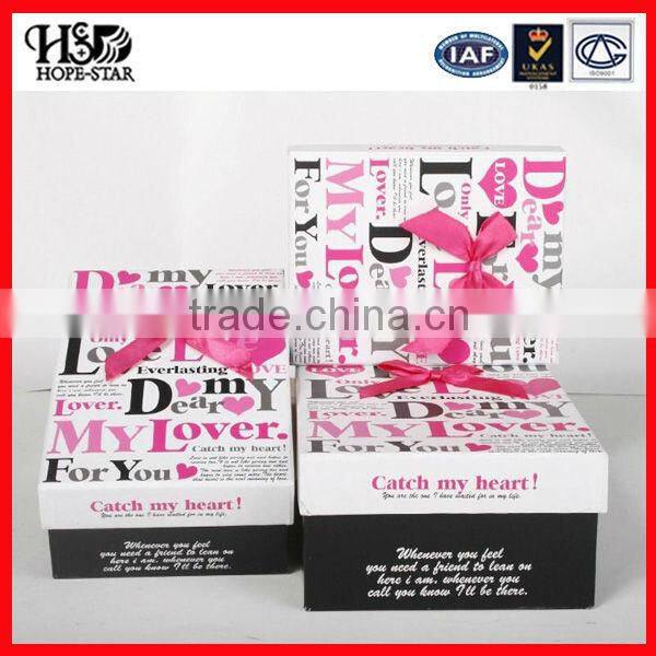 hot sale fashionable paper gift box&Guangzhou cardboard paper shoes box for baby shower