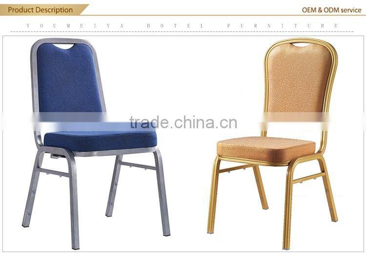 Elegant banquet dining chair stacking aluminum banquet chair