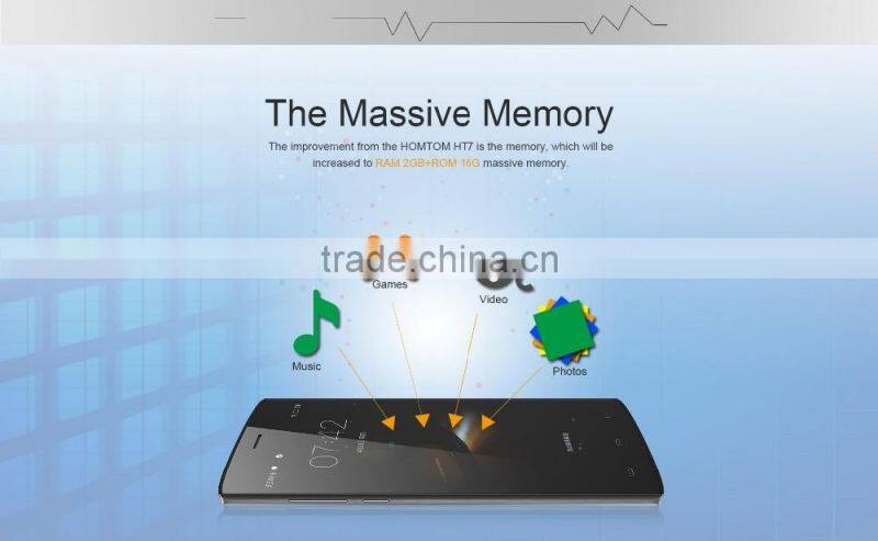 Cheap price 5.5' Android 5.1 Lollipop Mobile phone Homtom HT7 Pro MT6735P Quad core