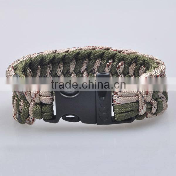 550 paracord bracelet with whistle buckle, supplies wholesale paracord