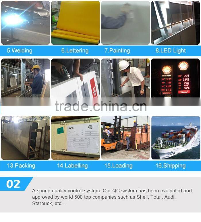 Eletronic Gas Station Advertising Pylon Totem