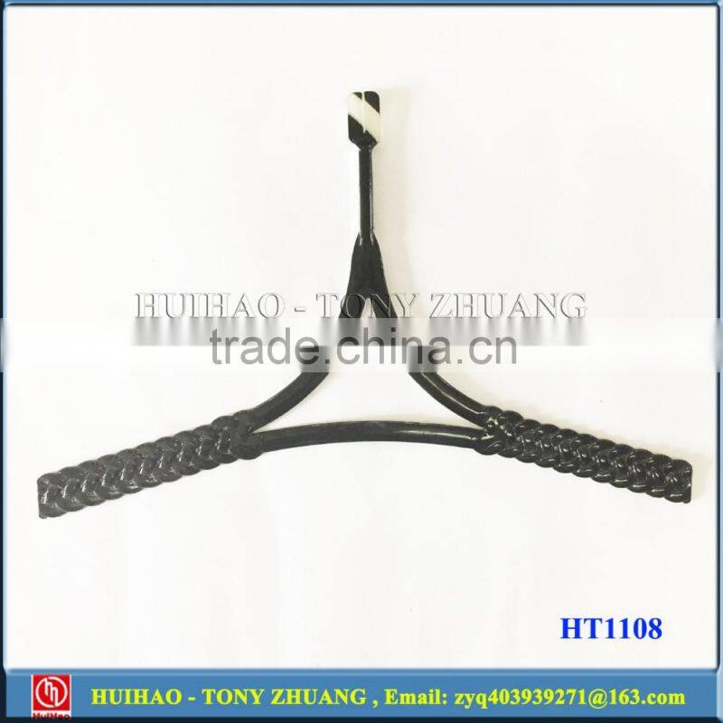 black color TPU decorative shoe vamp,flip flop clip for shoe making HT1108