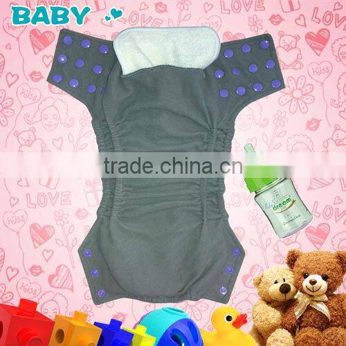 Double gusset colorful snaps Modern Pocket Cloth Diaper for your lovely baby