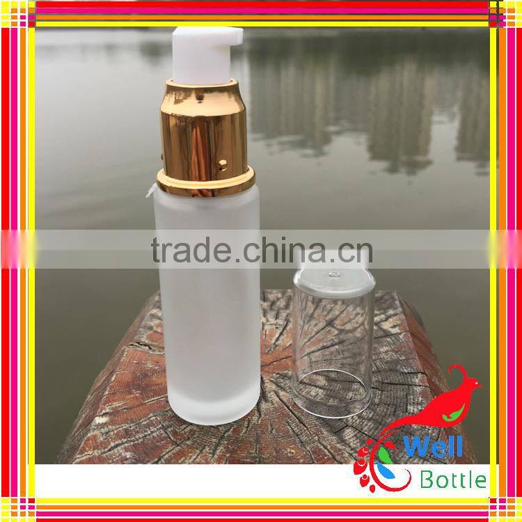 Aluminum Lotion Pump Airless Cosmetic Bottle cosmetic glass lotion bottles J5-052R