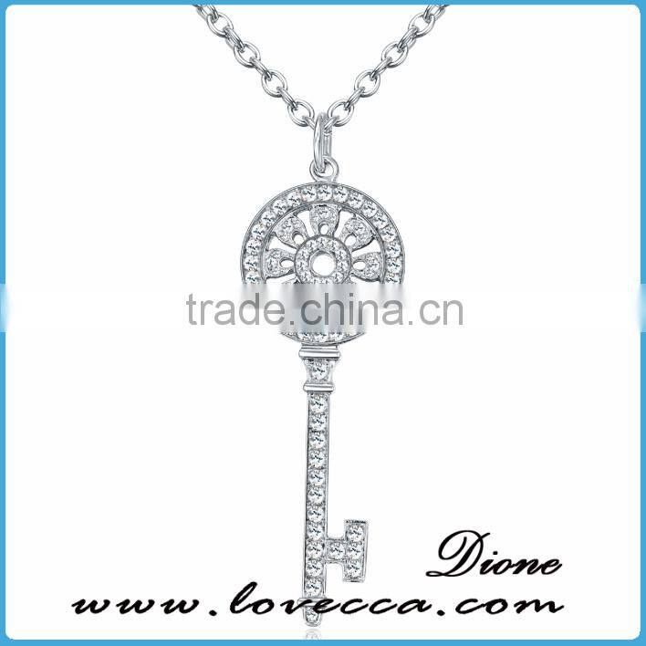 New arrival antique fashion love gift jewelry crystal 925 silver pendant for sale