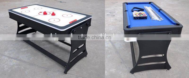 8' High quality 2 in 1 table games table with Factory promotion. Air hockey table, Pool table.