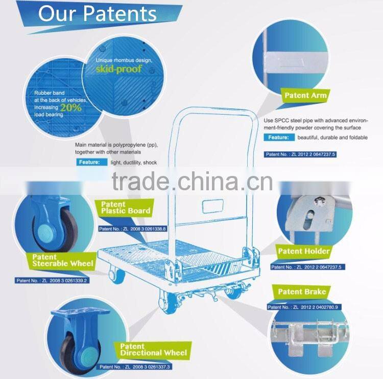 300kg Small Plastic folding hand cart LH300-DX