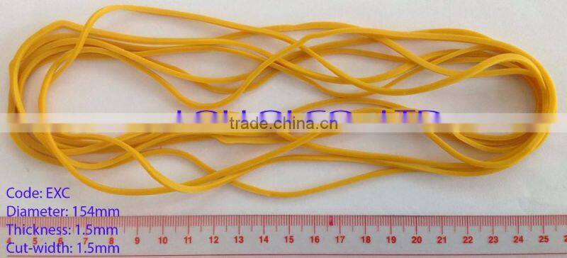 200 MM 100% Pure Rubber Natural Color Rubber Band For Agriculture
