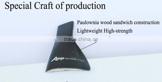 2pcs/pair 29inch Carbon Fiber + paulownia wood Propeller (1x CW, 1x CCW) for RC Quadcopter Multicopter