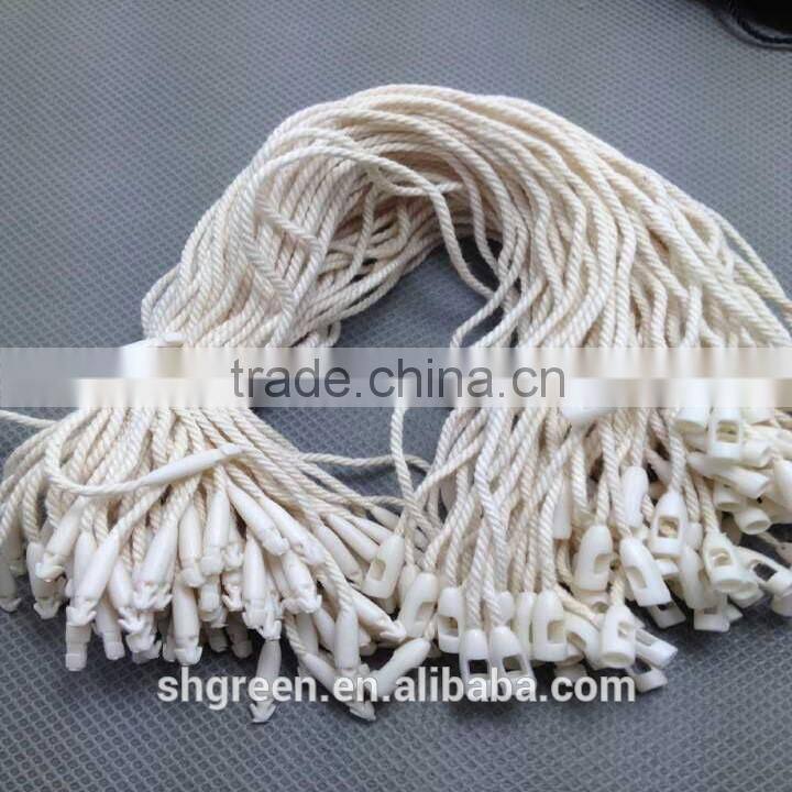 Waxed string/cord plastic fastener