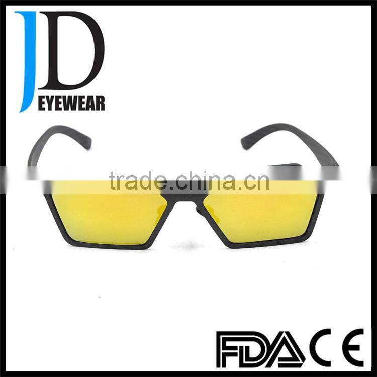 High Quality Custom logo Fashion Novel polygonal frame Carbon Fiber Eyeglasses