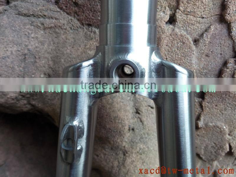 titanium bike fork with post mount brake road bike fork warranty life-time titanium bicycle fork