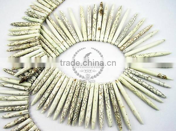 1string 15' 19-46MM white ivory TURQUOISE stone loose beads strand 3020002