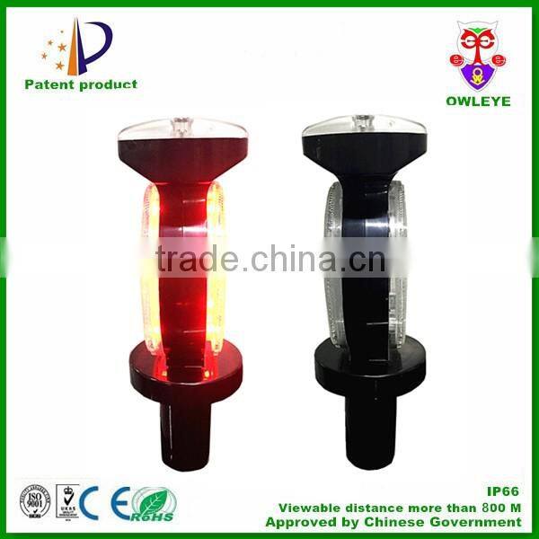 synchronous flash solar LED warning light with JJY60 radio signal receiver for Japan market