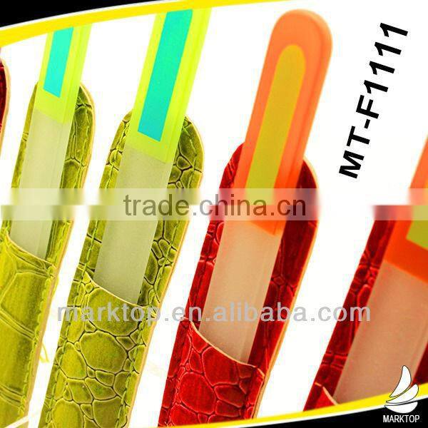 Cute picture print flower patten glass nail file